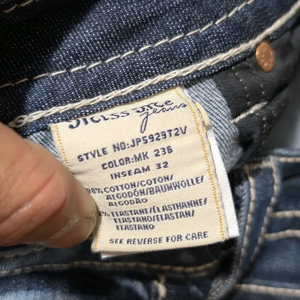 Miss Me Jeans Signature Straight Leg fit Size 28 JP5929T2V